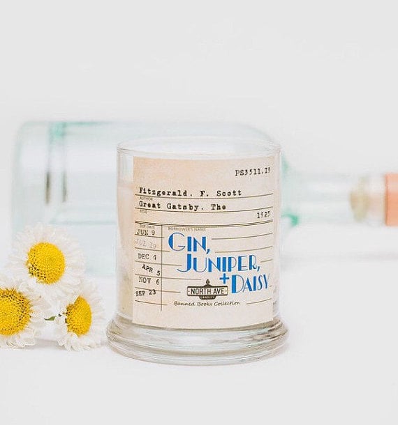 Banned Books — The Great Gatsby candle