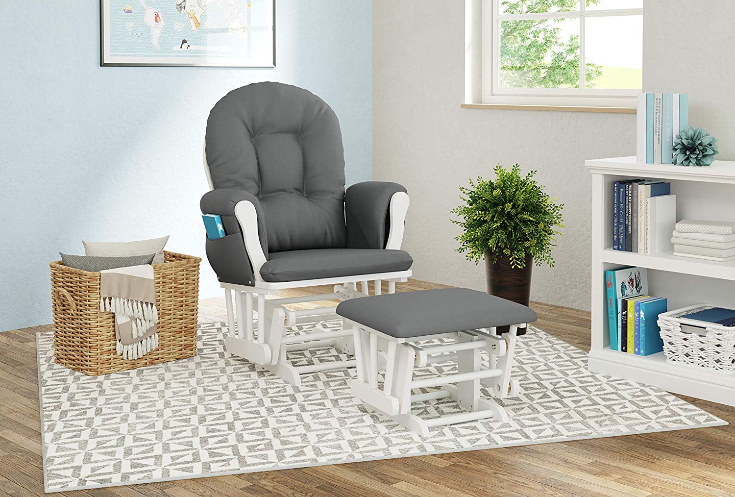 Storkcraft premium hoop glider and ottoman online