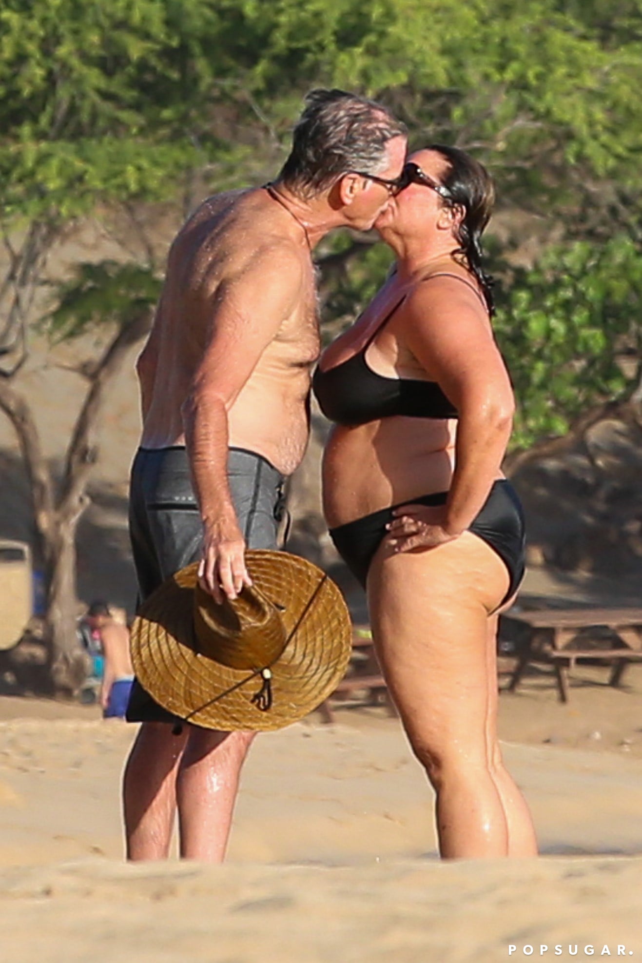 Pierce Brosnan Gives Himself the Best Birthday Gift by Making Out With His Wife...