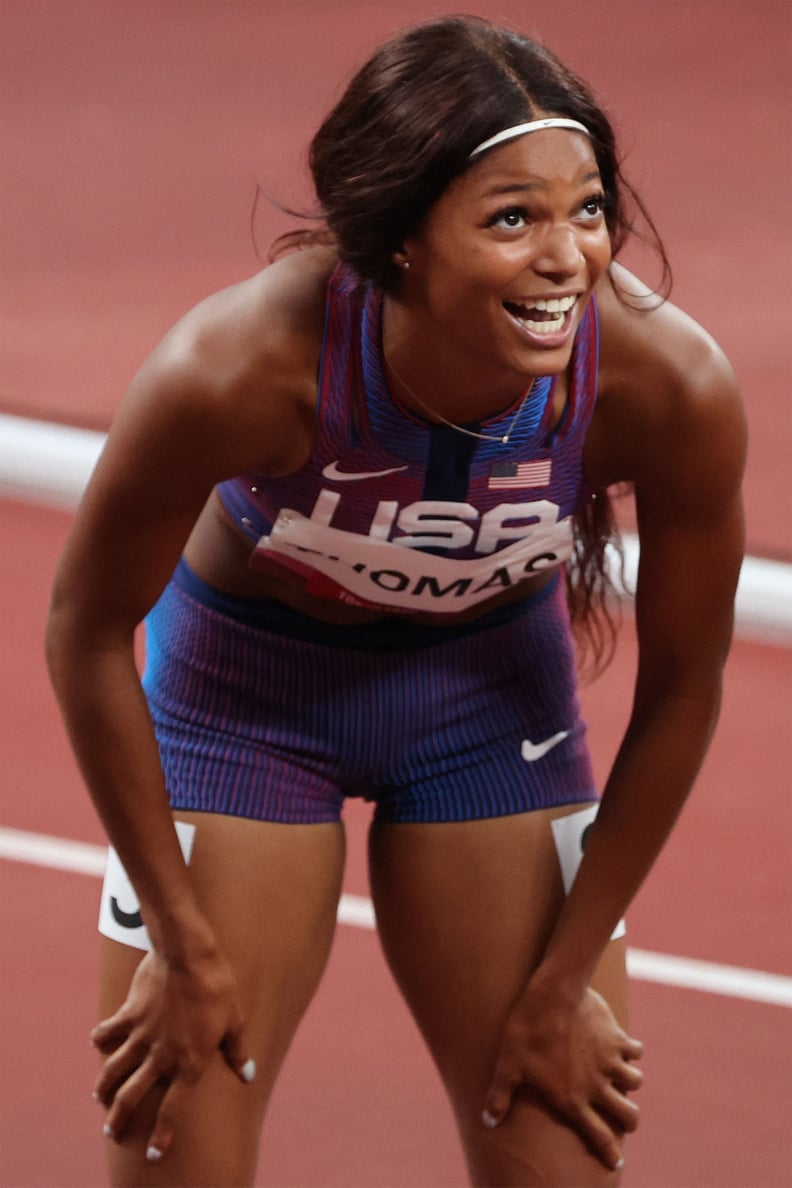 Gabby Thomas Reacts to Winning Bronze in the Women's 200m