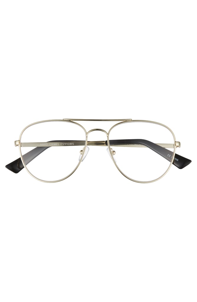 The Bookclub Hard Crimes 55mm Aviator Reading Glasses