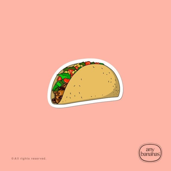 Taco Sticker