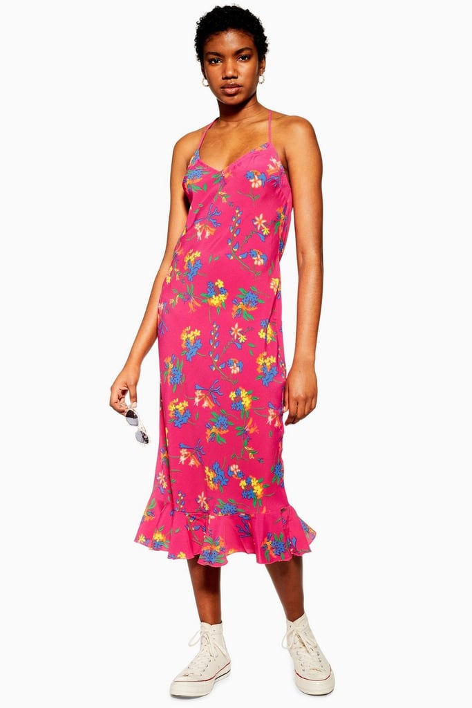 Petite Bright Floral Slip Dress