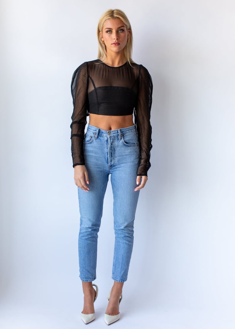 Noelly NY LiLi Sheer Crop