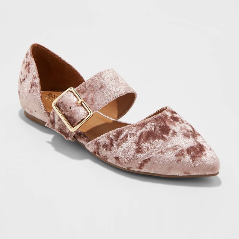 Mossimo Maliha Velvet Mary Jane Ballet Flats