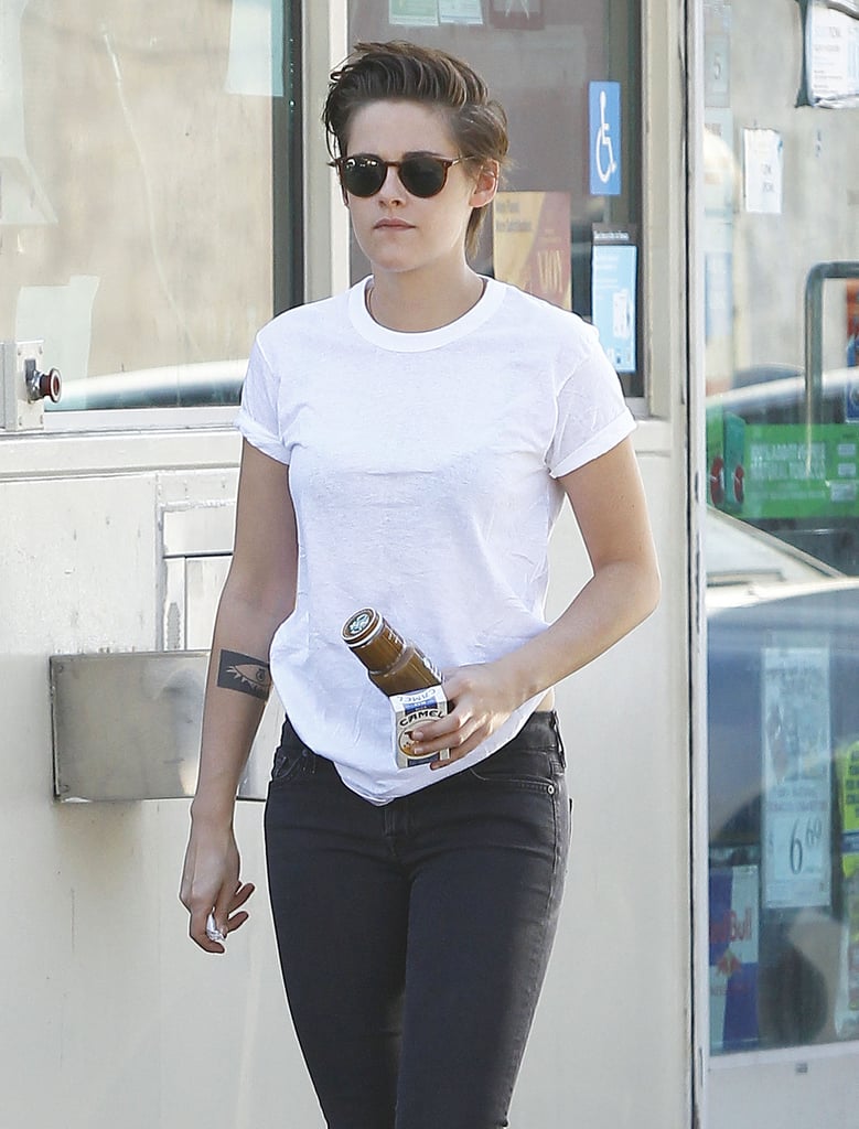 Kristen Stewart stopped by the store in LA on Friday.