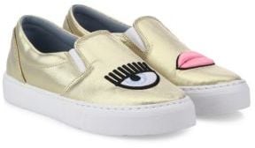 These Chiara Ferragni Metallic Skate Sneakers ($344) offer an edgy alternative to florals.