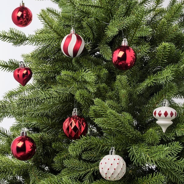 Vinterfest Red Bauble Christmas Tree Decorations