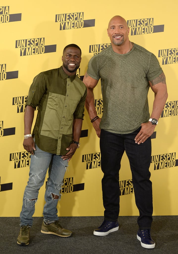 Dwayne Johnson at Central Intelligence Photocall in Madrid