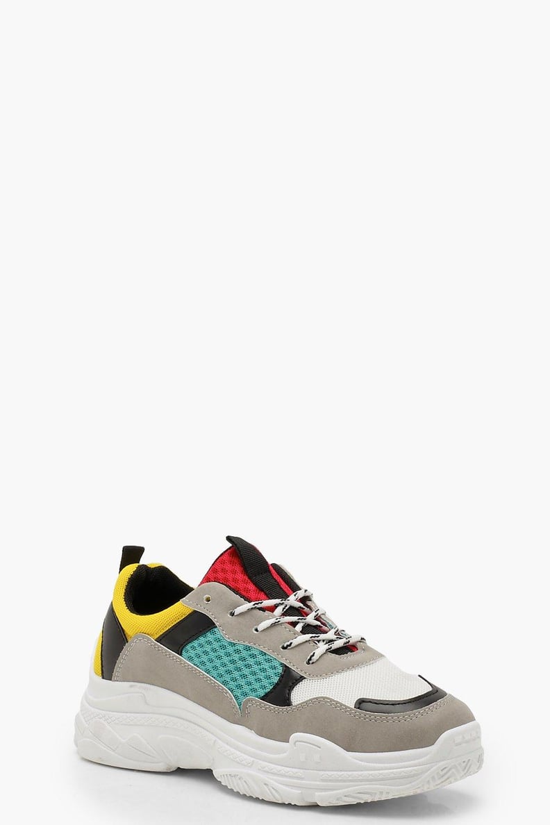 Boohoo Colorblock Chunky Trainers