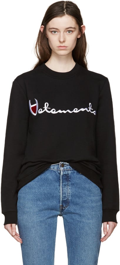 Vetements Black Large Logo Pullover ($735)