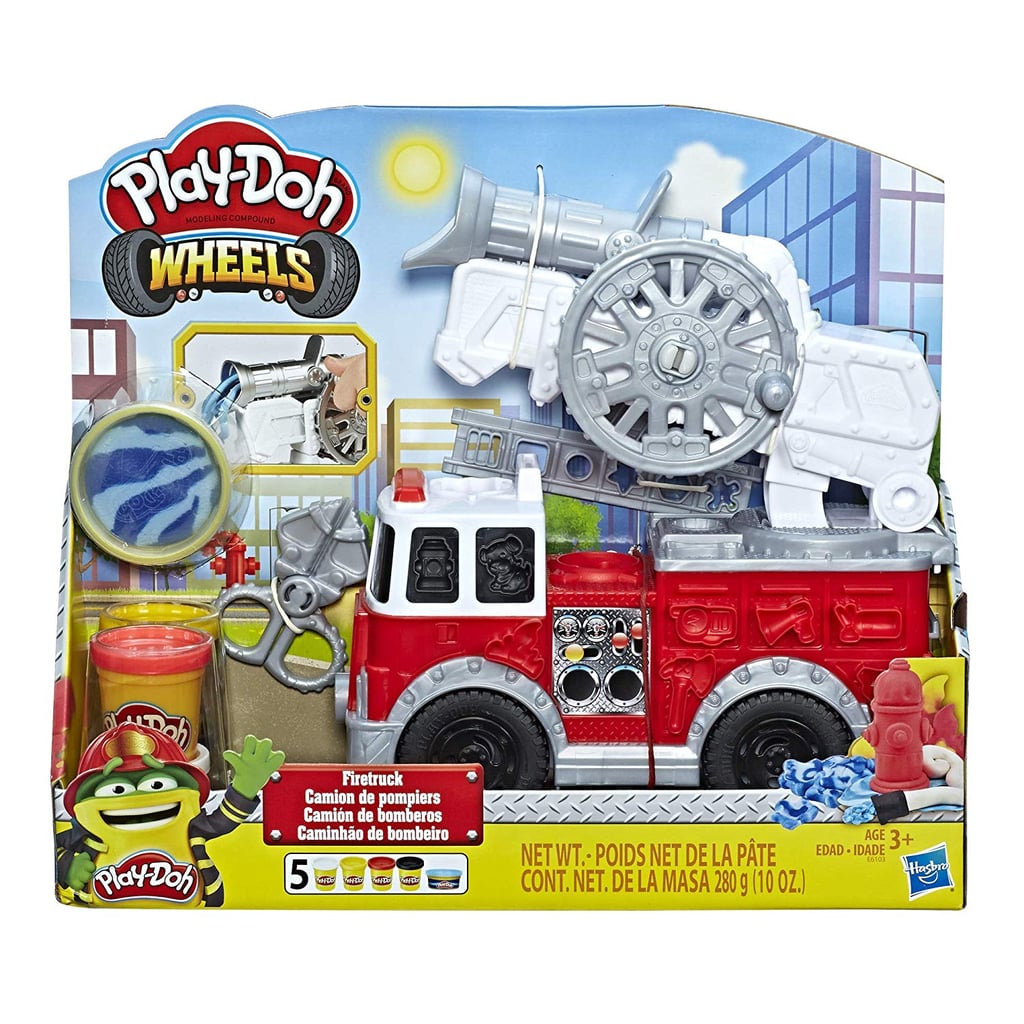 Play-Doh Wheels Firetruck Toy with 5 Non-Toxic Colours Including Play-Doh Water Compound