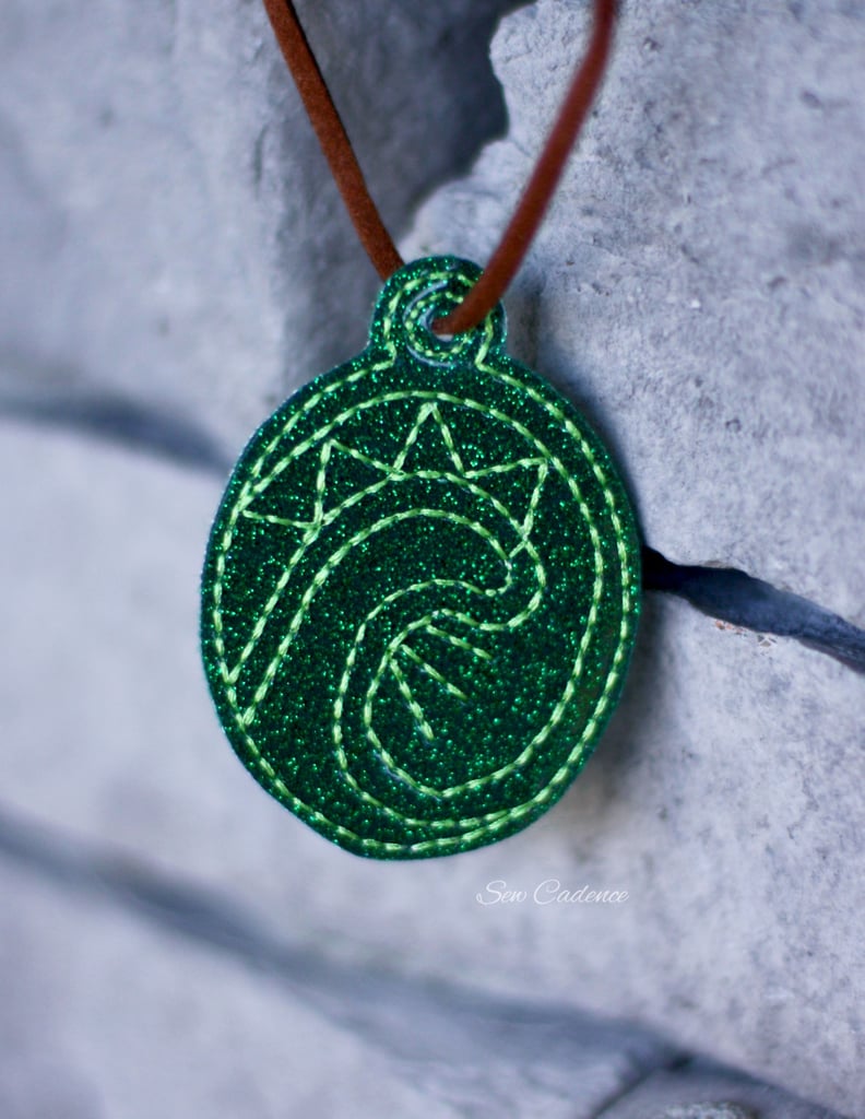 The Heart of Te Fiti Felt Necklace