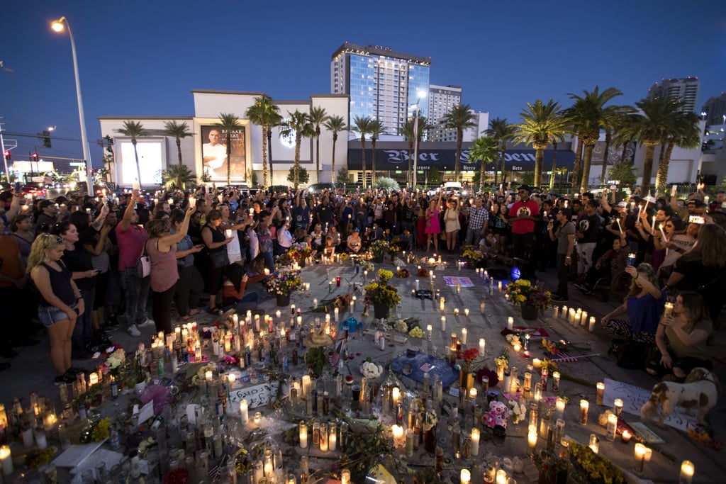 Pictures of Las Vegas Going Dark to Honor Shooting Victims