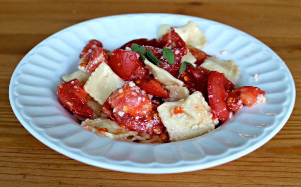 Mini Ravioli With Fresh Tomatoes