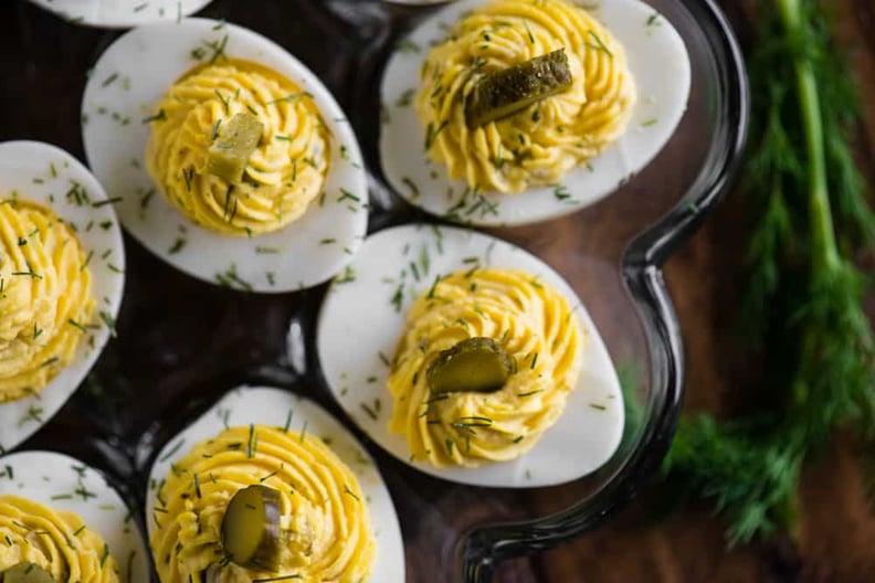 Dill Pickle Deviled Eggs