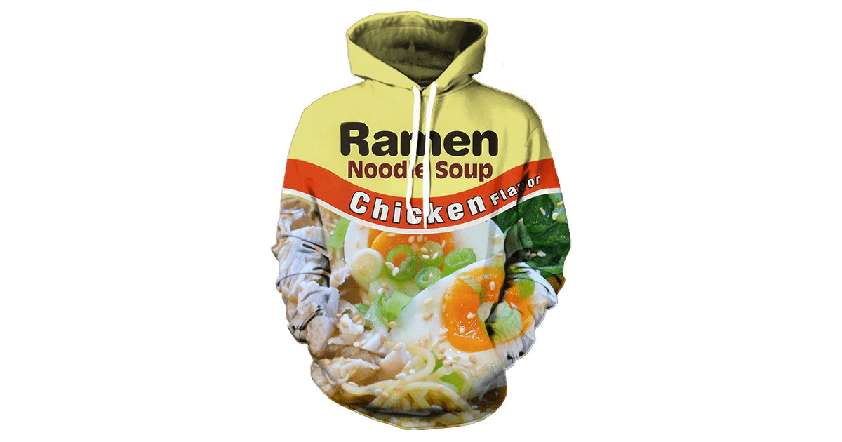 shrimp ramen noodle hoodie
