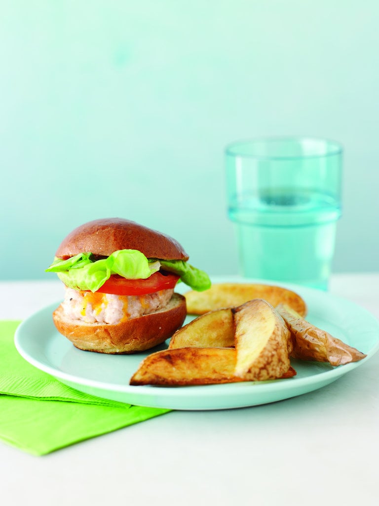 Turkey Sliders and Baked Potato Wedges