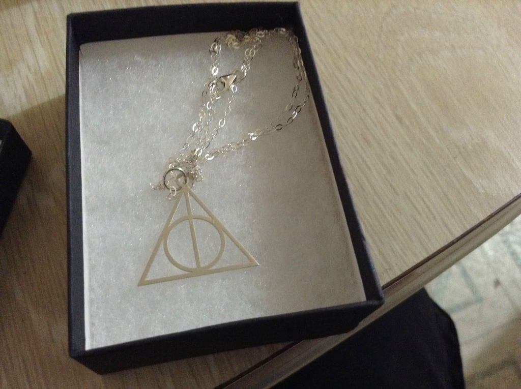 "A Deathly Hallows necklace"