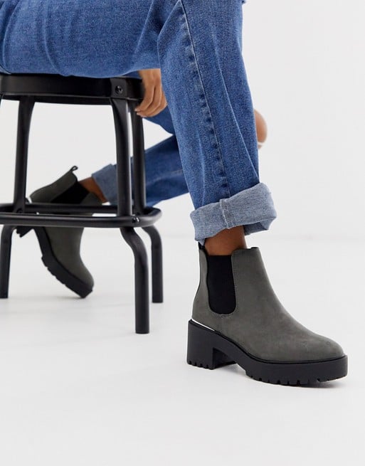 New Look Metal Detail Chunky Heeled Boots