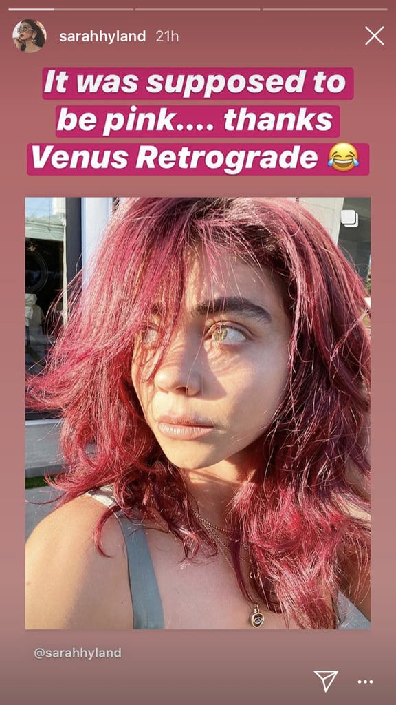 Sarah Hyland Dyed Her Hair Red at Home