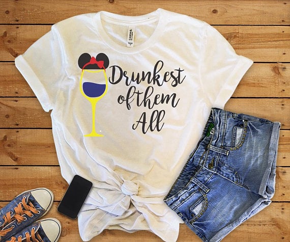 Drunkest of Them All Disney Princess Drinking Shirt ($22)
