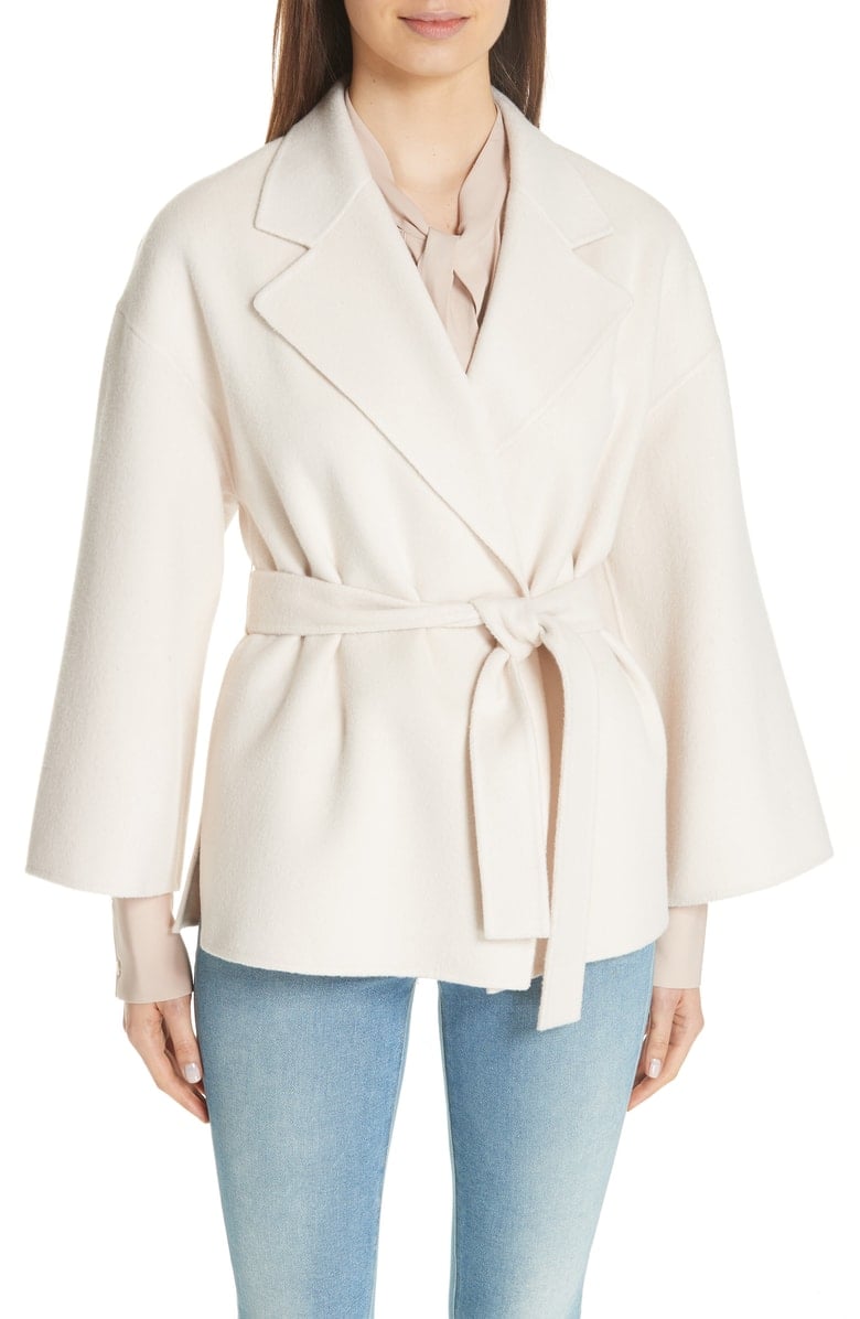 Theory Wool \u0026 Cashmere Belted Jacket 