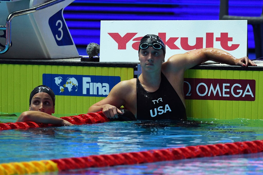 Katie Ledecky After Taking Second in the 400m