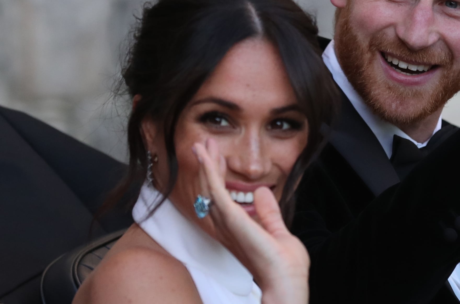 Meghan Markle s Blue Ring at Her Wedding 2018 POPSUGAR Fashion