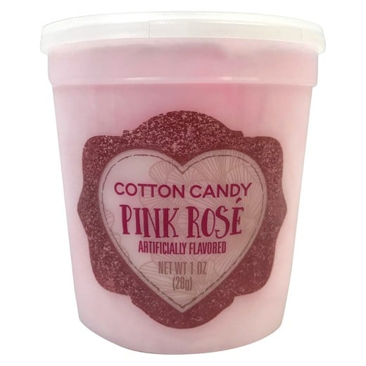 Valentine's Pink Rosé-Flavored Cotton Candy
