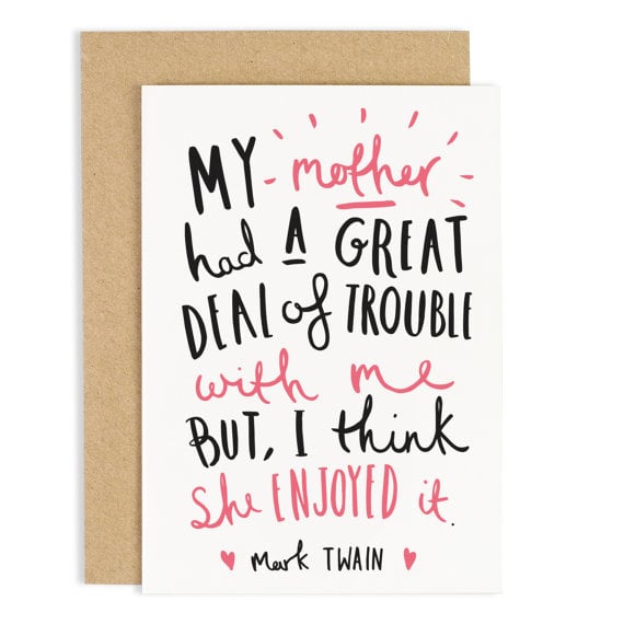 Mark Twain quote card