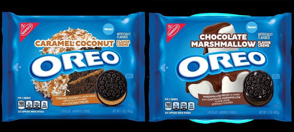 Oreo's New Chocolate Marshmallow and Caramel Coconut Flavors