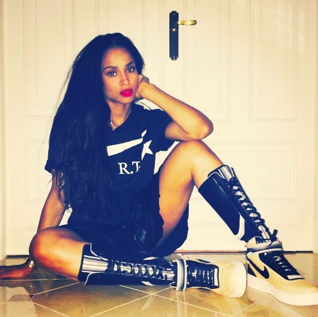 Celebrities in Boots: Ciara in Christian Louboutin Over The Knee