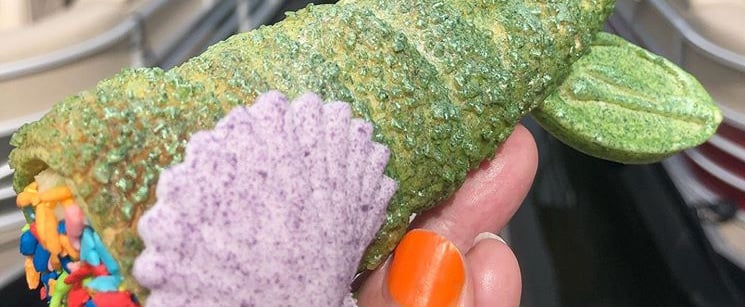 We're Flippin' Out Over Disney's New Mermaid Tail Dessert With Pineapple and Coconut Filling