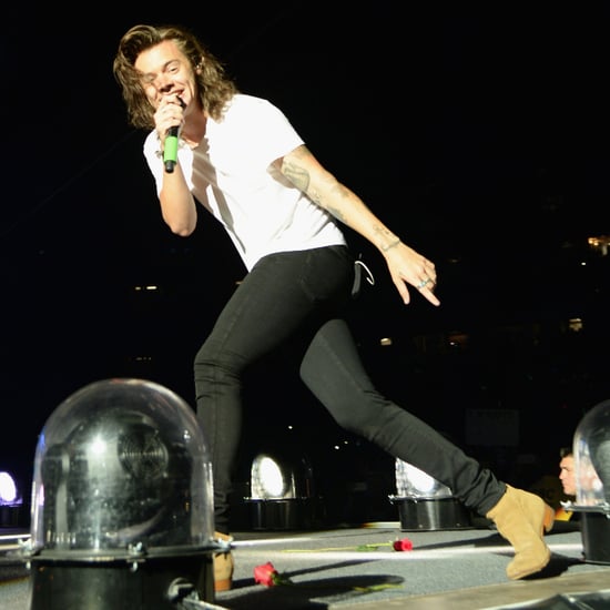 Harry Styles Falls on Stage During Concert