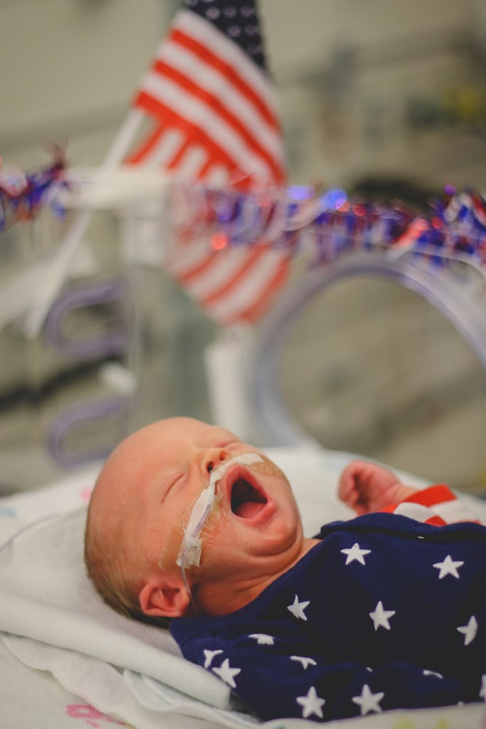 NICU Babies Dressed For the 4th of July