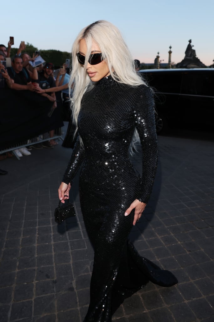 Kim Kardashian in Balenciaga During Paris Couture Week
