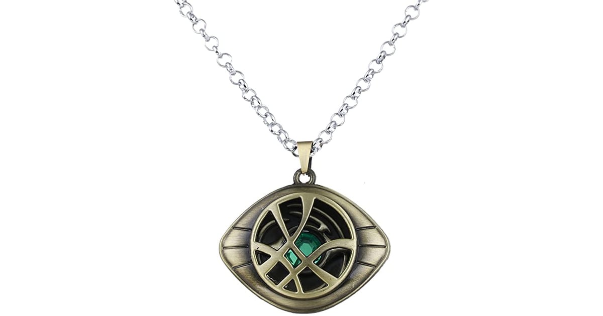 71mm Dr Doctor Strange Eye of Agamotto Amulet Pendant Necklace Glow in The  Dark | Amazon.com