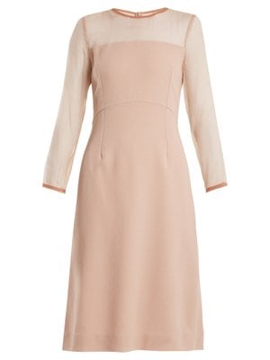 Goat Flavia Silk-crepe Pencil Dress