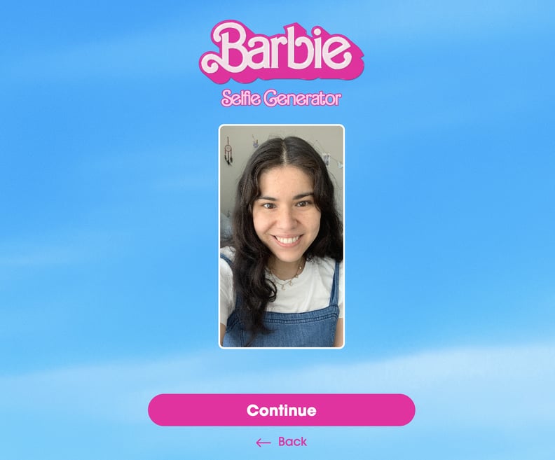 "Barbie" Selfie Generator Step 2: Confirm Your Photo Selection