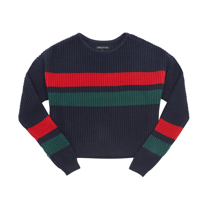 Navy Colorblocked Sweater