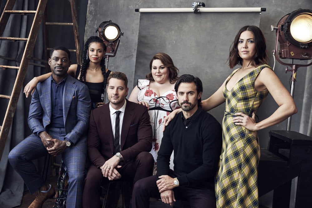 NBCUNIVERSAL UPFRONT EVENTS -- Upfront Portrait Studio -- Pictured:  Sterling K. Brown, Susan Kelechi Watson, Justin Hartley, Chrissy Metz, Milo Ventimiglia, Mandy Moore  