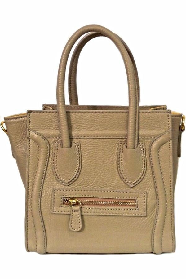 Leather Country Tan Leather Bag ($195)