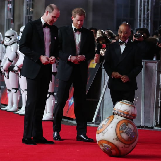 Prince William and Harry Star Wars Last Jedi Premiere 2017