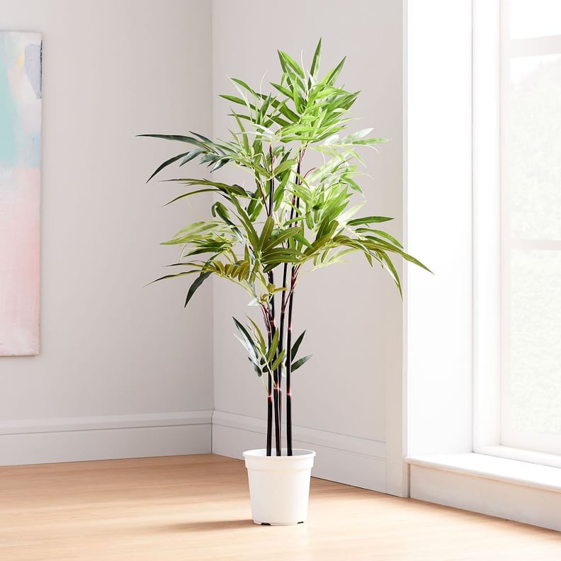 West Elm Faux Potted Green Fern Plant Tree