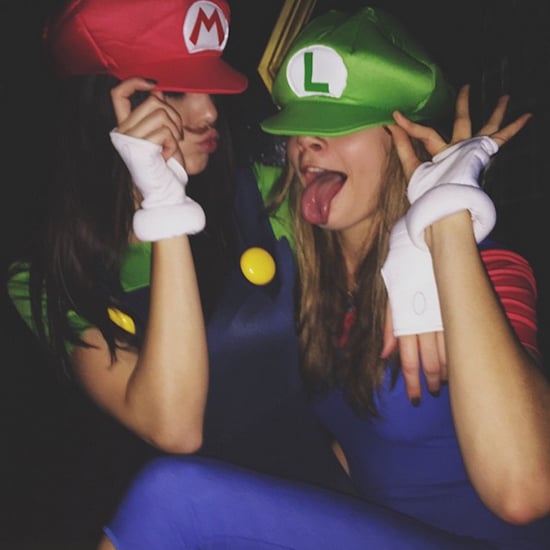 Kendall Jenner and Cara Delevingne Super Mario Bros Costume