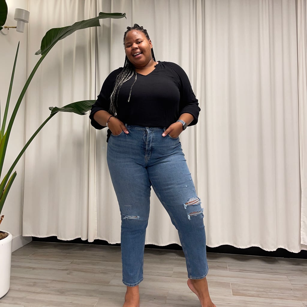 Extra High-Waisted Secret-Slim Pockets Sky-Hi Straight Plus-Size  Non-Stretch Jeans, Old Navy