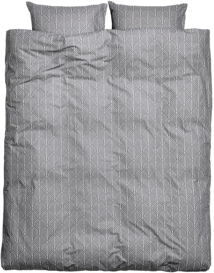 H M King Queen Duvet Cover Set Gray 49 99 Gray Bedroom