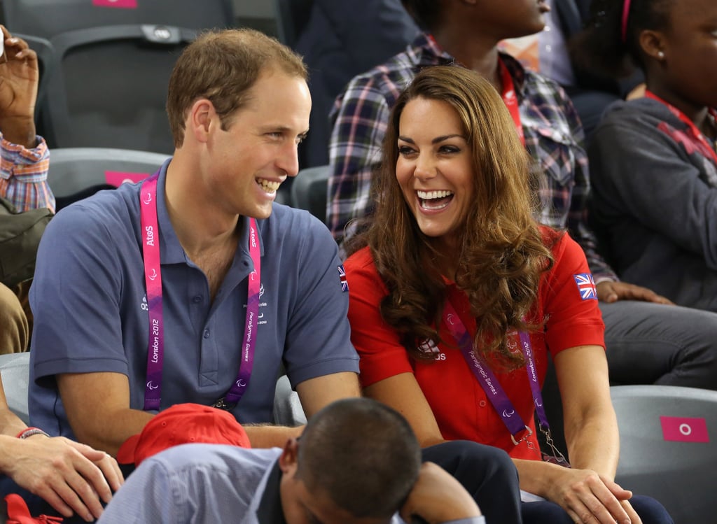 Will had Kate cracking up at the Paralympic Games in August 2012.