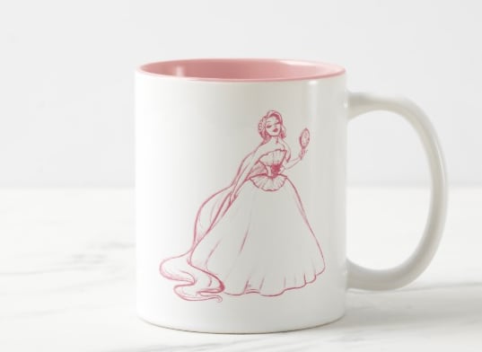 Rapunzel Sketch Two-Tone Coffee Mug